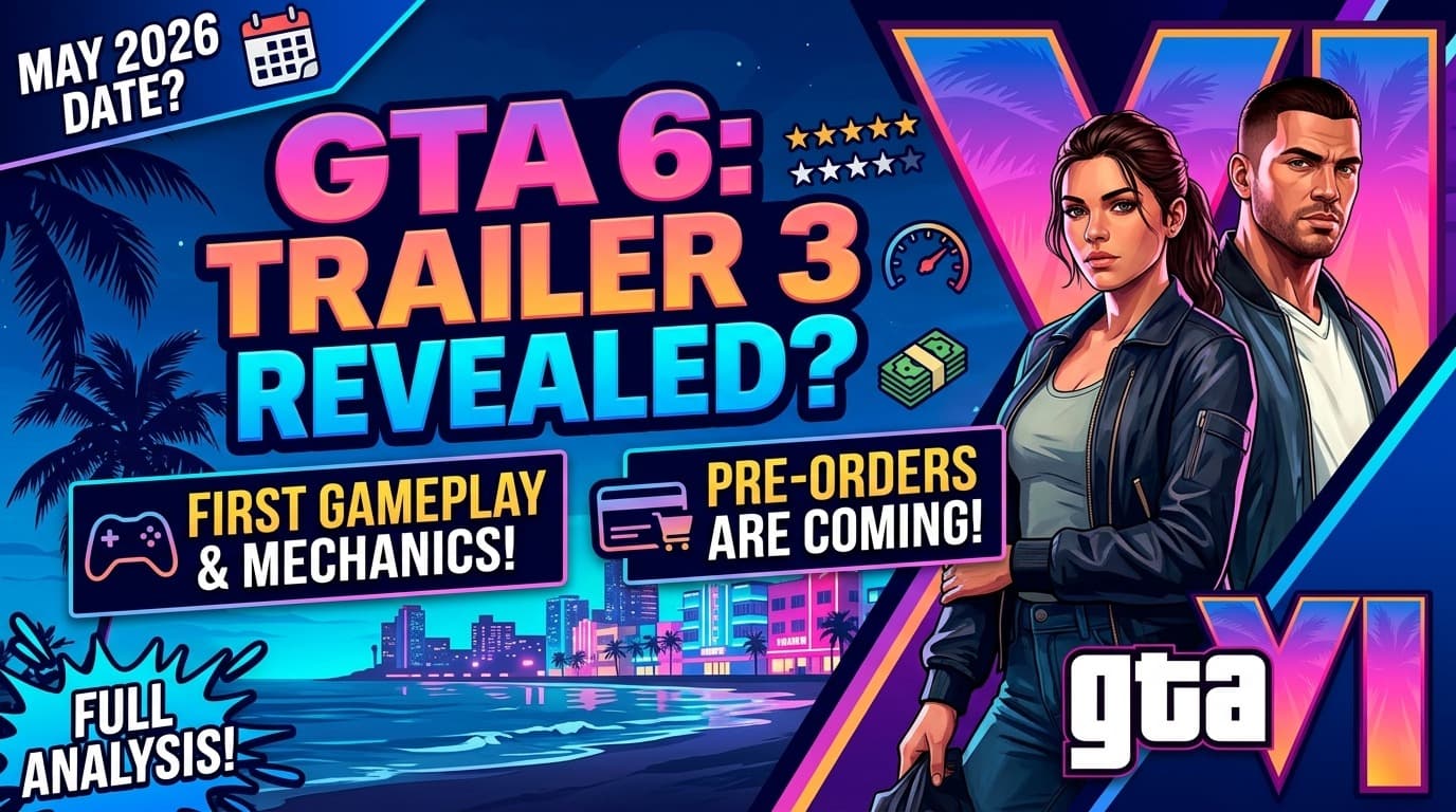 GTA 6 Trailer 3: Predicted Release Date, What It Will Show, and Whether Pre-Orders Are Coming