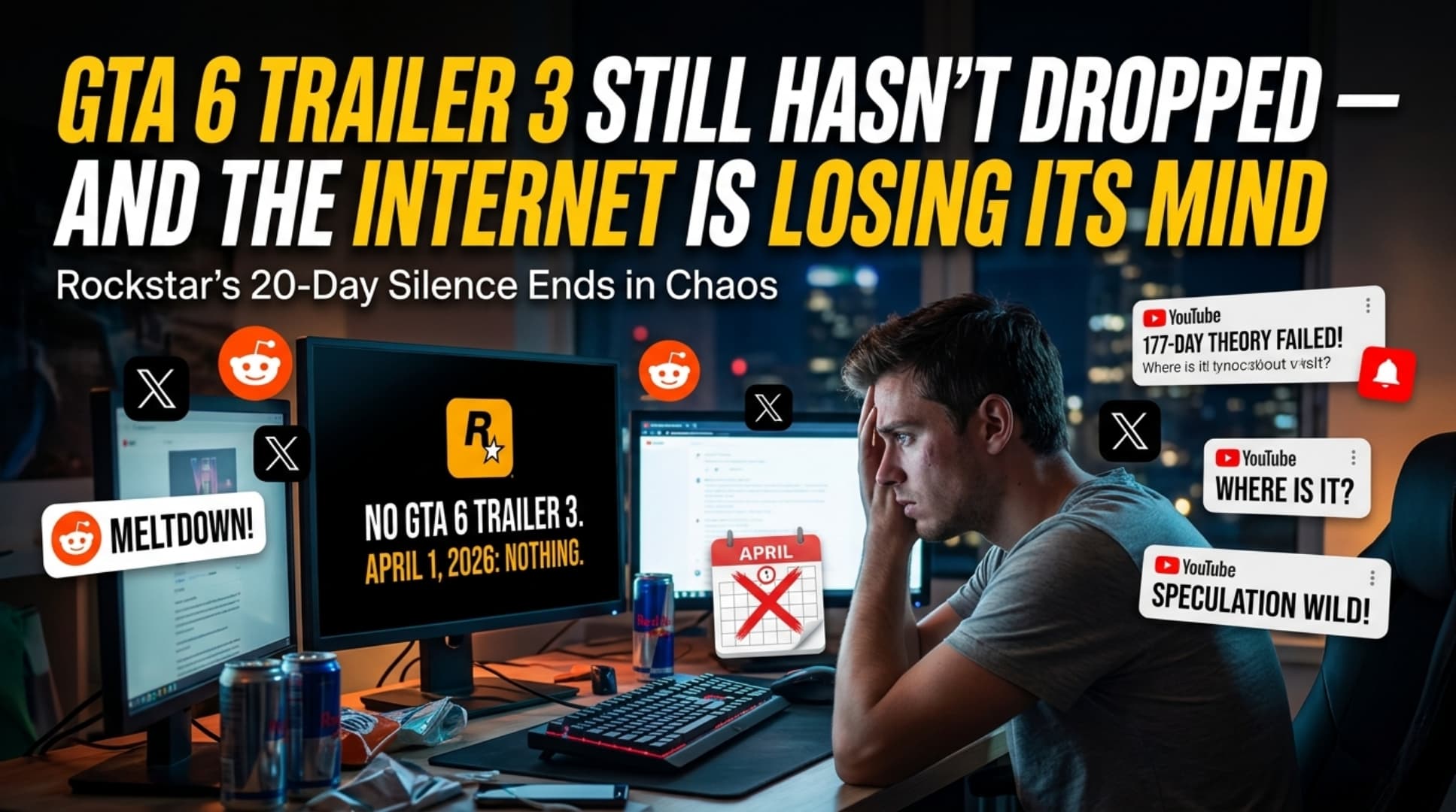 GTA 6 Trailer 3 Still Hasn't Dropped - And the Internet Is Losing Its Mind