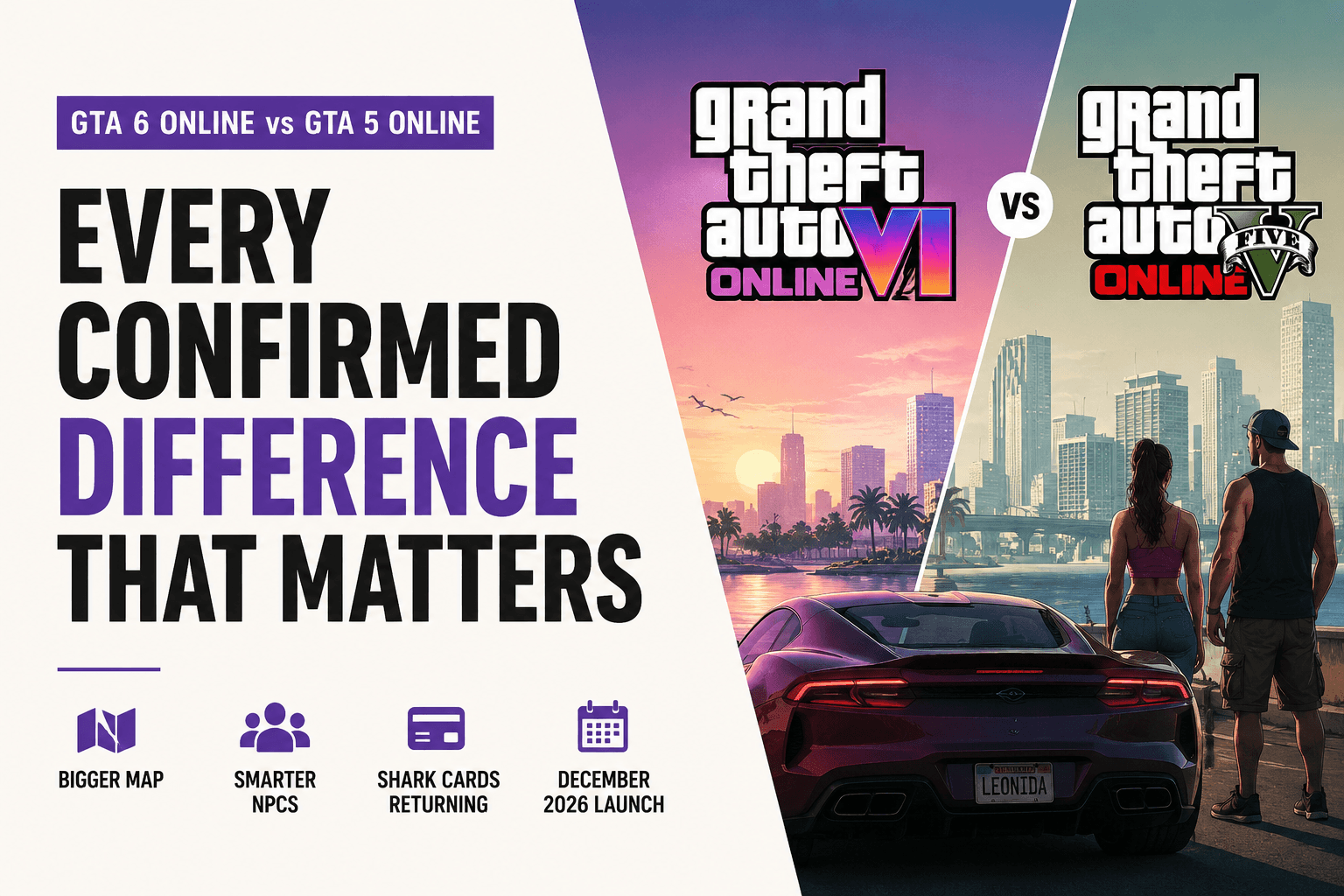 GTA 6 Online vs GTA 5 Online: Every Confirmed Difference That Actually Matters