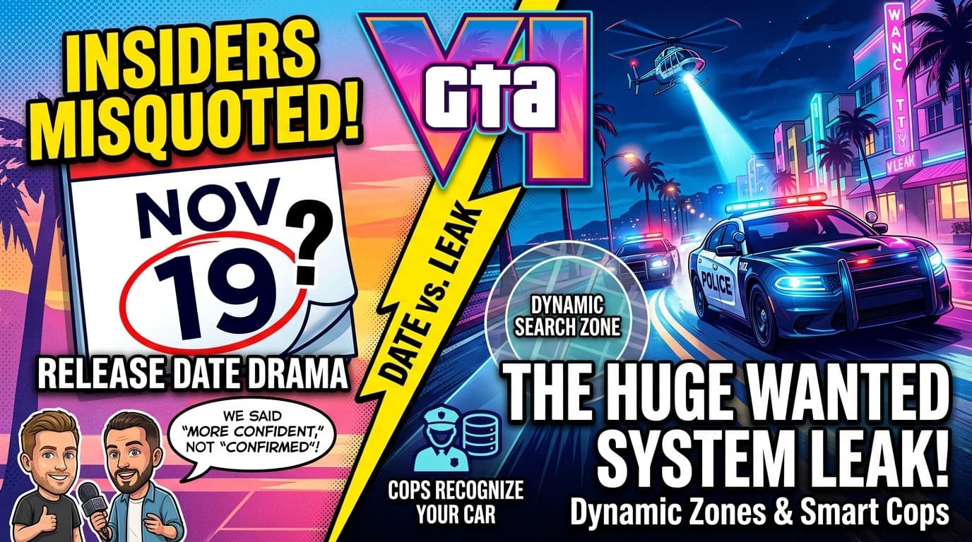 GTA 6 Insiders Were "Misquoted" About the Release Date — Here's What They Actually Said (And Why the New Wanted System Leak Is the Real Story)