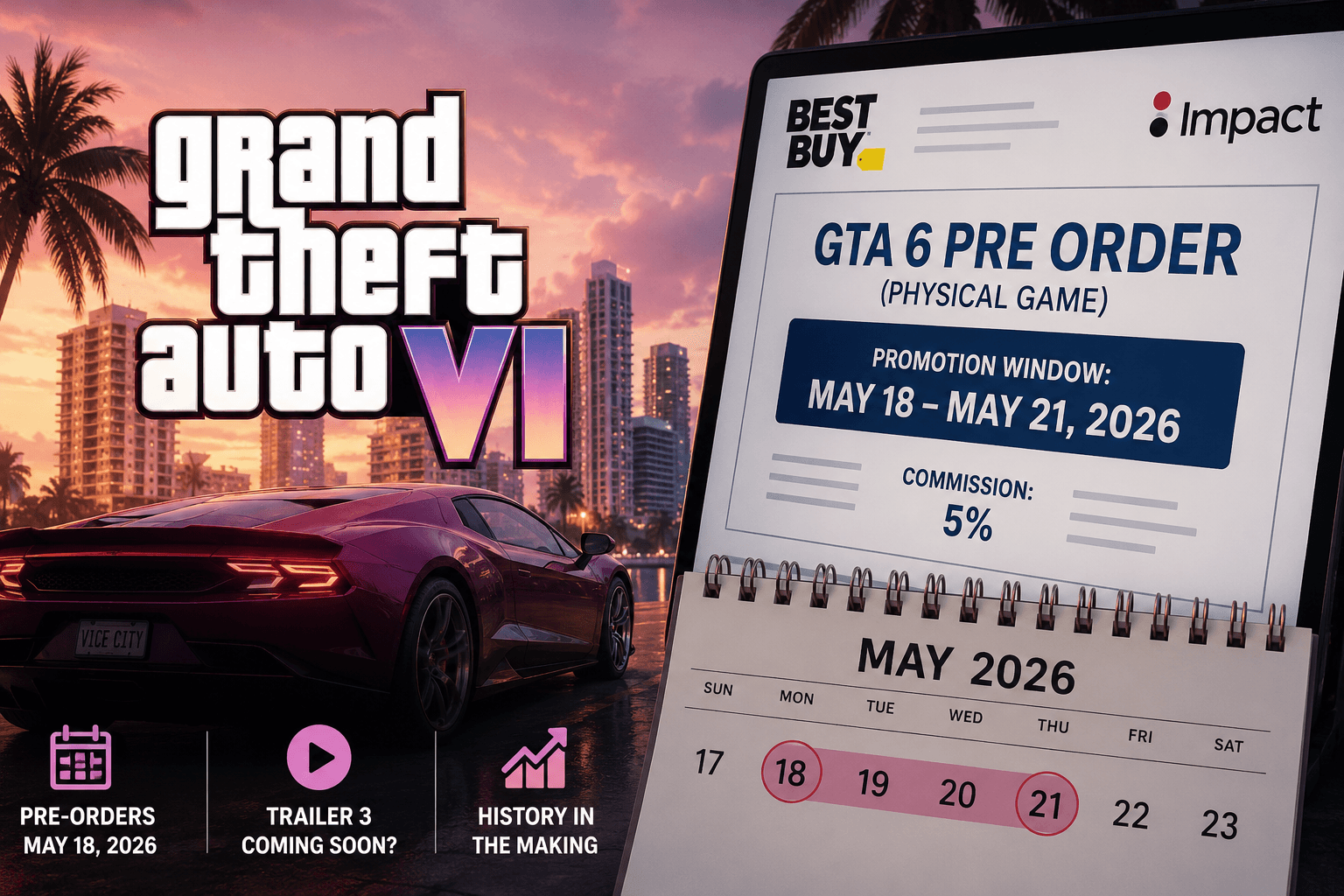 Best Buy Just Leaked the GTA 6 Pre-Order Date — And It's Four Days Away
