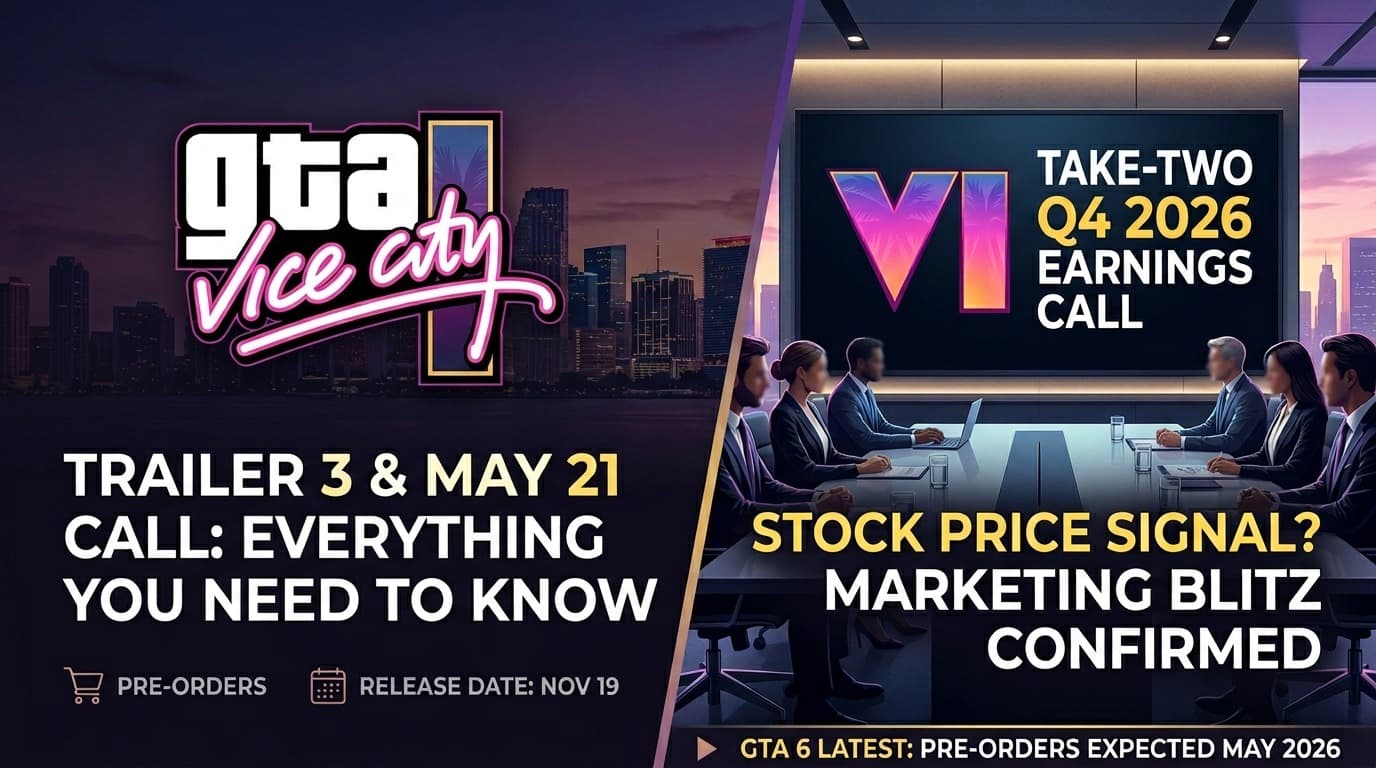 GTA 6 Trailer 3 and the May 21 Earnings Call: Everything You Need to Know