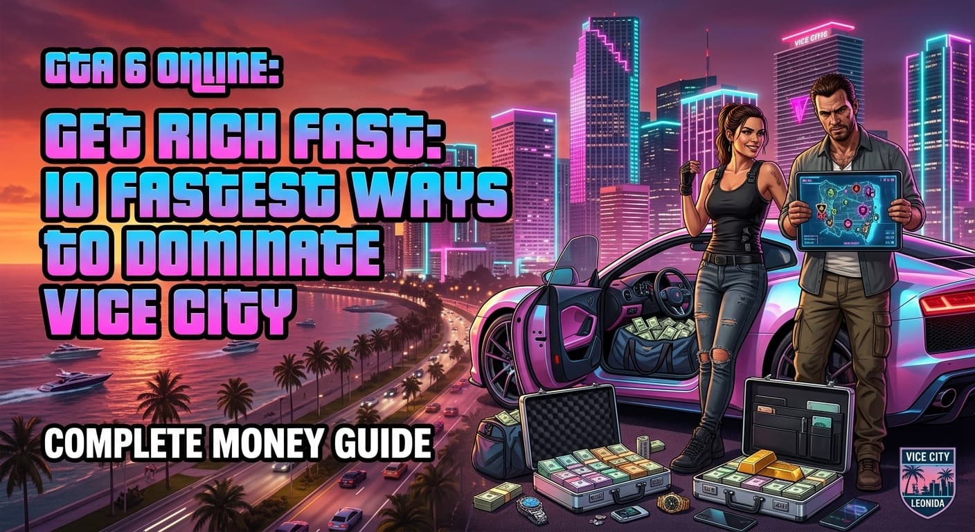 GTA 6 Online Money Guide: 10 Fastest Ways to Get Rich in Vice City